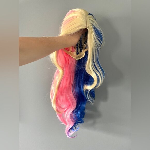 Other - Long pink blue Harley Quinn wig